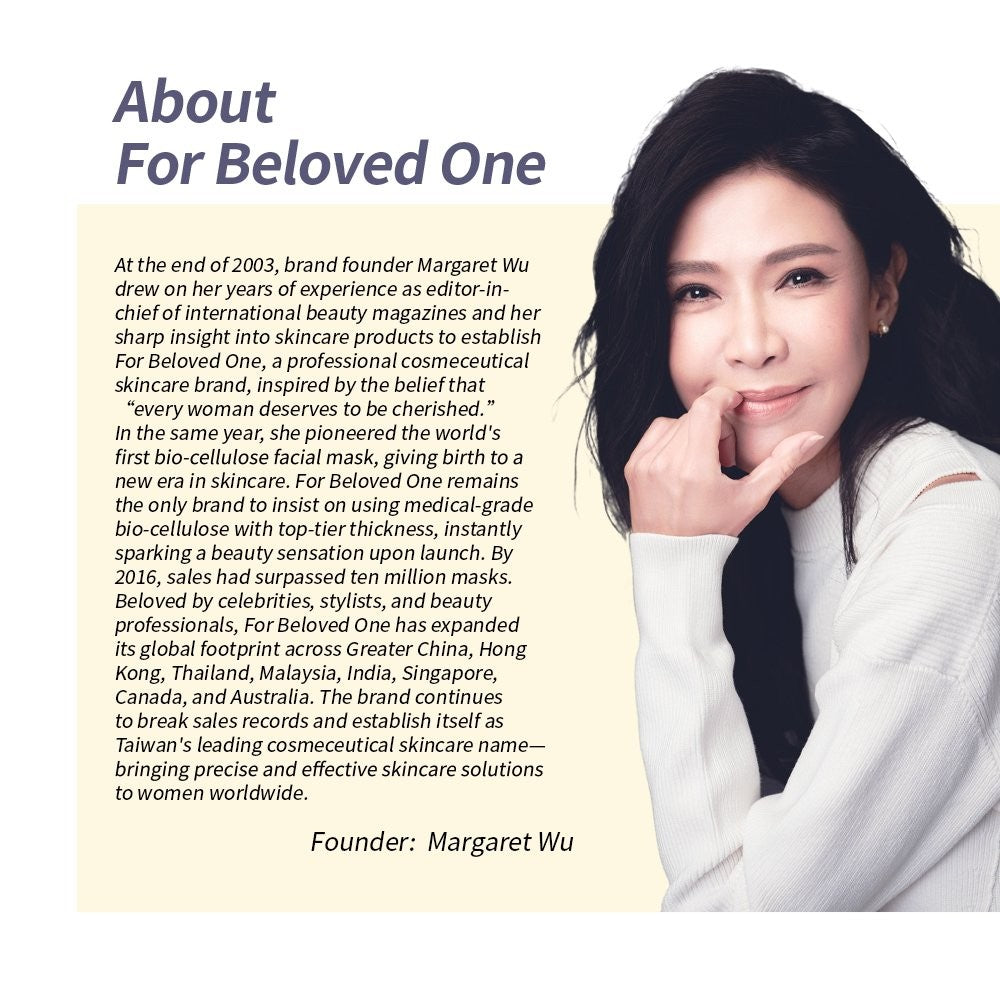 For Beloved One Flawless Brightening  Ethyl Ascorbic Acid Bio-Cellulose Mask